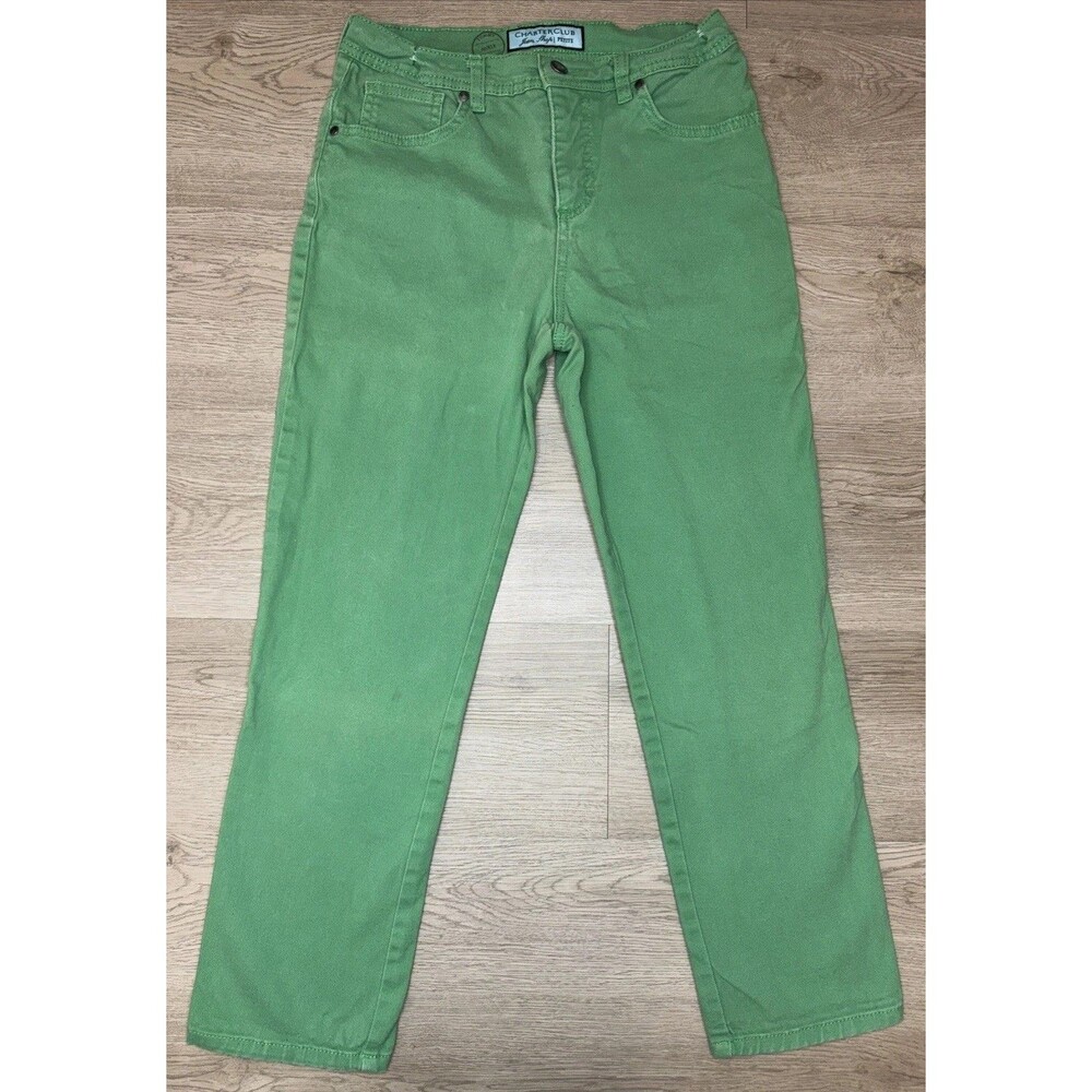 Charter Club Lime Green Straight Leg Jeans